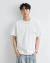 Hangang Sharp-Cut Pocket Stitch Short Sleeve T-Shirt