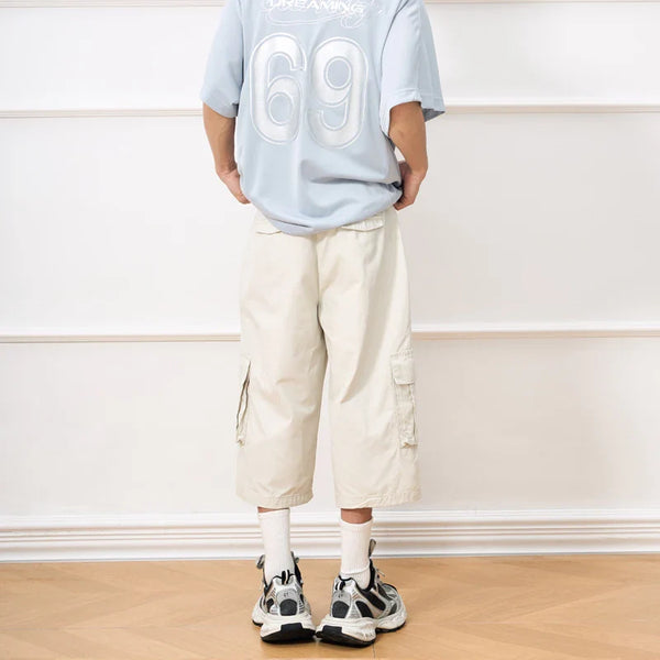 Metro High Quality Stylish Utility Denim Shorts alternatif görünüm