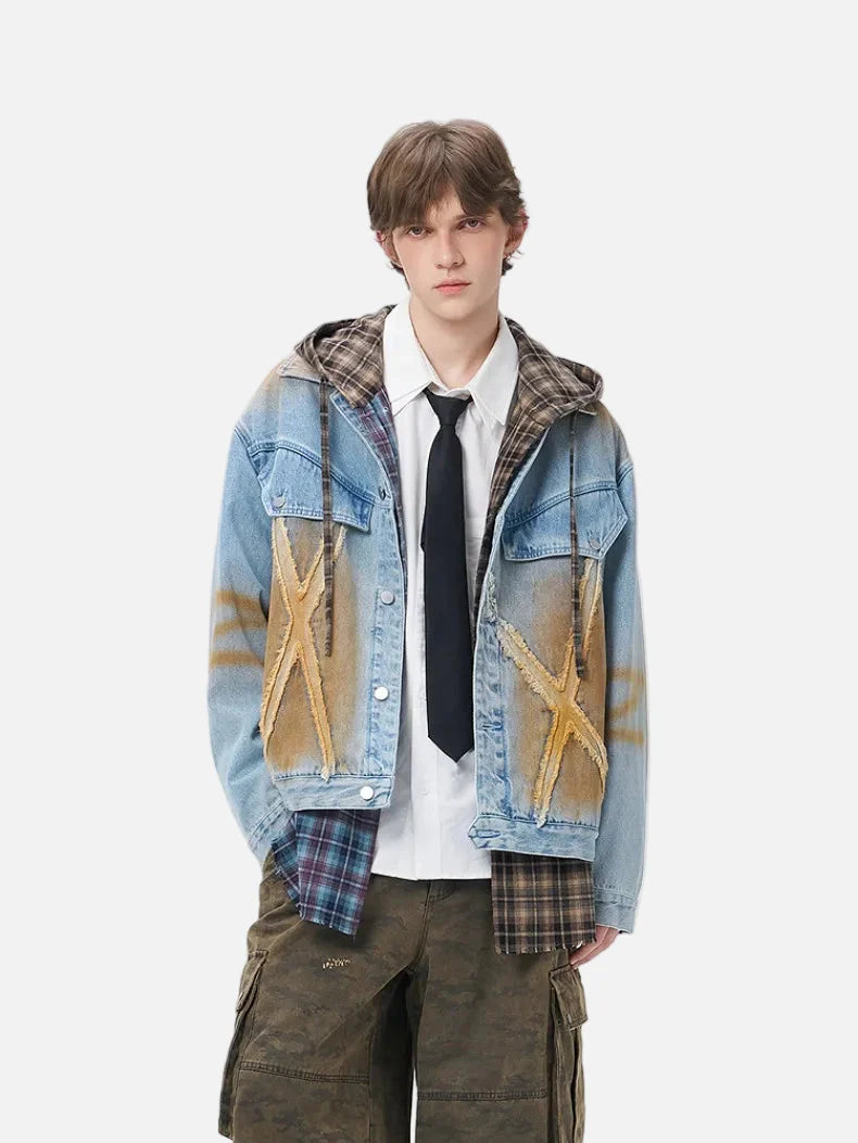 Metro Bold Gradient Faded Denim Jacket