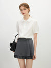Ruffled Collar Office Layered Blouse