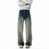 Classic Mosaic Personality Design Rinse Denim