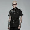 Specter Asymmetric Black Button Shirt