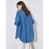 Navy French Style Elegant Blouse