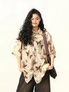 Butterfly Wing Print Womens Casual Top