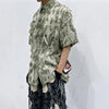 Fringe Panel Summer Short Sleeve Top