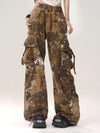 Snake Pattern Wide-Leg