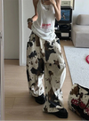 Cow Print Oversized Trousers