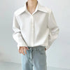 Mens Textured Lapel Luxury Vintage Top