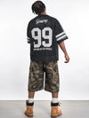 Current Millennium Mesh Sequin Visual Imprinted Sport T-Shirt