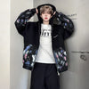 Dark Dye Drop Hood Sweatshirt