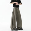 Durable Oversized Brown Utility Bell Leg Denim