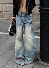 Heritage Bead Stitched Relaxed Denim