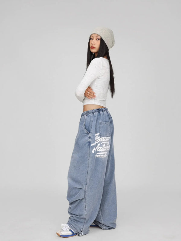 Blue Loose Dance Trousers alternatif görünüm