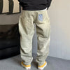 Faded Stretch Comfort Classic Spliced Relaxed Denim
