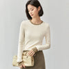 Cozy Collage-Cut Knit Long Sleeve T-Shirt