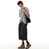 Polished Pure-Hue Color Short Sleeve Button T-Shirt