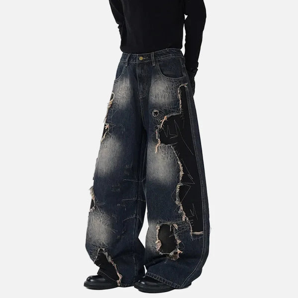 Fashionable Frayed Edge Boot Cut Denim alternatif görünüm