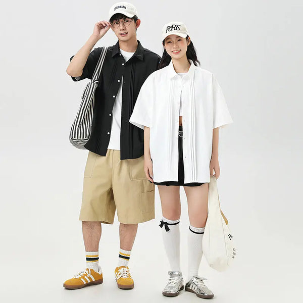 Featherlight Easy Fit Button-Up Top