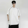 Curated Unstructured Stripe Illustrated Short Sleeve T-Shirt