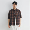 Plaid Embroidered Casual Stylish Short Top
