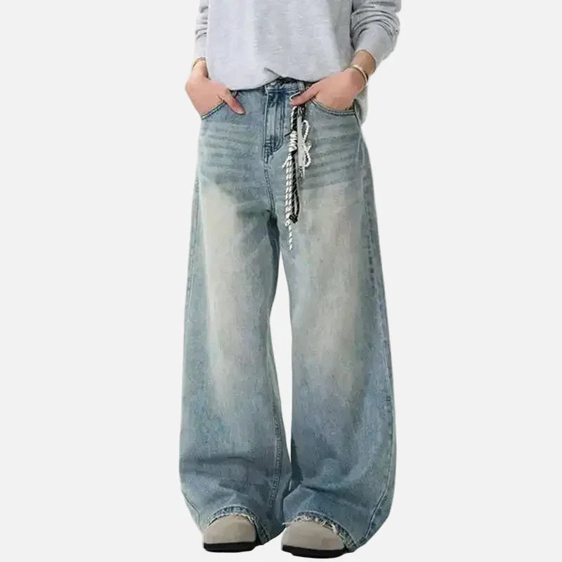 Plain Tone Faded Denim