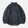 Shadow Stripe Boxy Long Sleeve Shirt
