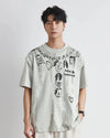 Foam Print Short T-Shirt