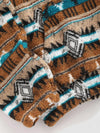 Tribal Print Polar Fleece Top