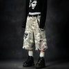 Heavy-Duty Summer Personalized Broken Hole Denim Shorts