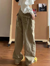 Faded Detail High-Rise Relaxed Denim