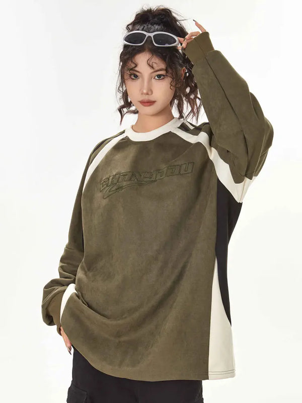 Heritage Stitch Patchwork Sweatshirt