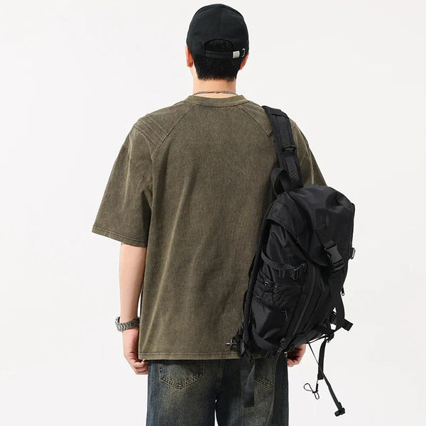 Elevated Snug Washed-Out Relaxed Weekend Short Sleeve T-Shirt alternatif görünüm