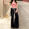 Heritage Dark Blue Ruffle Trim Denim