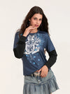 Women Fragment Obsidian Crew Neck T-Shirt