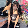New-Millennium E-Girl Bunny Core Tube Top