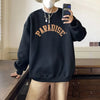 Oversize Basic Sweatshirt, yakın çekim — Navra Wear
