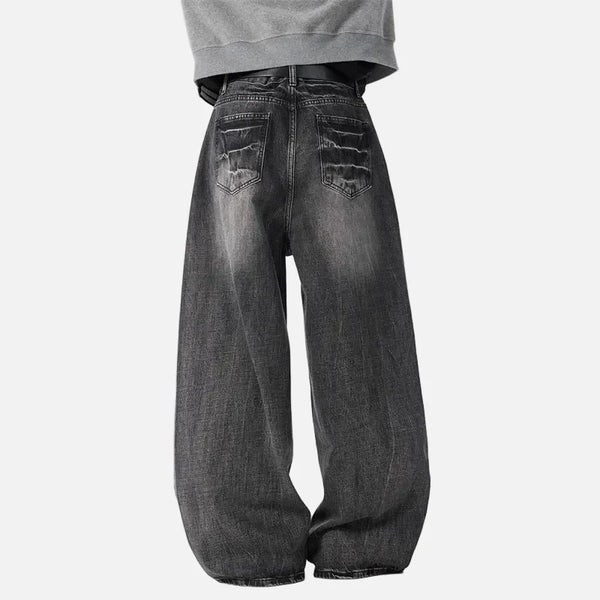 Heritage Lightning Pattern Relaxed Relaxed Denim alternatif görünüm