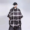 Ombre Plaid Cargo Hip Vintage Top