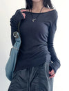 Curated Bandage Backless Long Sleeve T-Shirt