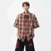 Patch Pocket Plaid Retro Short Top