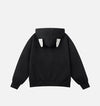 Kedi Baskılı Oversize Sweatshirt, yakın çekim — Navra Wear