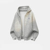 Y2K Çizgili Oversize Sweatshirt, arka görünüm — Navra Wear