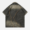 Sun-Washed Denim Patch Short Sleeve Shirt