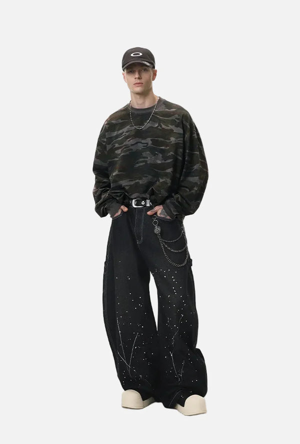 Adaptable Camo Crewneck Sweatshirt alternatif görünüm