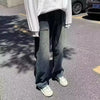 Y2K Yıkanmış İspanyol Paça Jean Pantolon, kombin görünüm — Navra Wear
