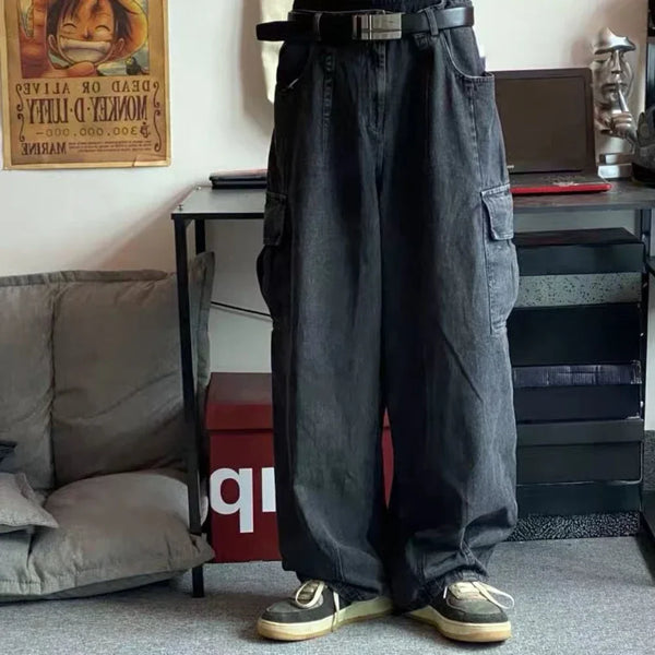 Oversized Metro Denim Street Pants alternatif görünüm