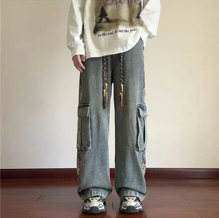 Mosaic Field Denim Pants
