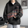 Contrast Color Mosaic Sweatshirt