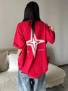 Retro-Faded Constellation Kpop Short Sleeve T-Shirt