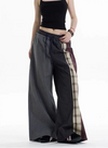 2000s Plaid Wide-Leg